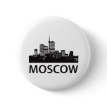 Moscow Skyline Pinback Buttons
