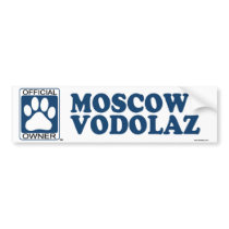 Moscow Vodolaz Blue bumper stickers