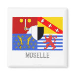 Moselle flag with name magnet