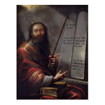 Moses and the Tablets of the Law Post Cards