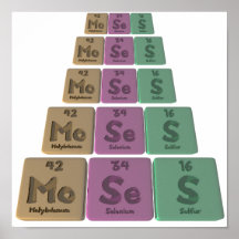 Moses as Molybdenum Selenium Sulfur Poster