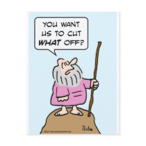 moses cut what off god circumcision post cards