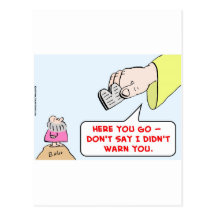 moses god commandments warn postcard