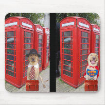 Moses Goes into a Phone Booth Mouse Pad