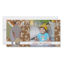 Moses II Christmas Brown Photo Card
