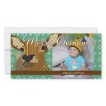 Moses II Christmas Green Photo Card