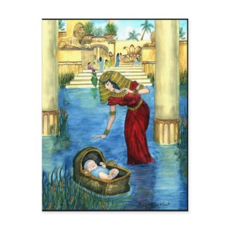 Moses in a Basket Postcard