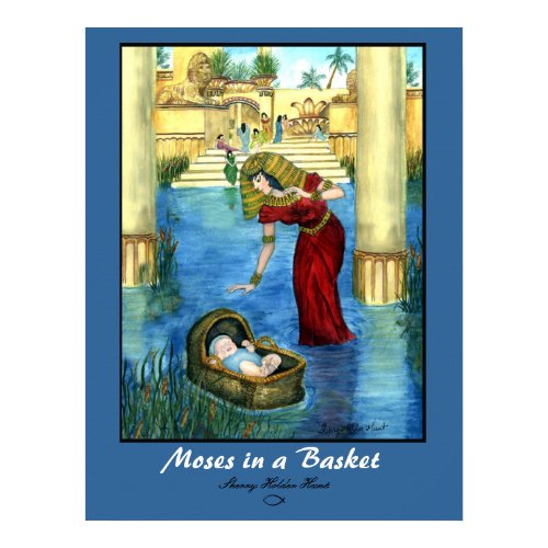 Moses in a Basket Print print