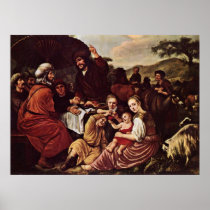 Moses' parting of Jethro by Victors in January Print