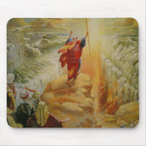 Moses parting the red sea Mousepad