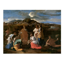 Moses Rescued from the Water, 1647 Post Card