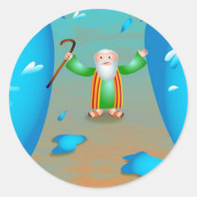 Moses Round Sticker