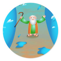 Moses Round Sticker