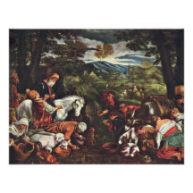 Moses Striking Water From The Rock By Ponte Jacopo Invites