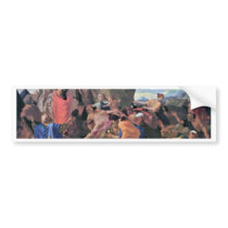 Moses Striking Water From The Rock By Poussin Bumper Sticker