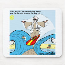Moses Surfs Funny Cartoon Tees Gifts Collectibles mousepads