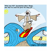 Moses Surfs Funny Cartoon Tees Gifts Collectibles t-shirts