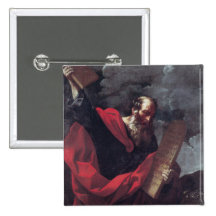 Moses with the Tablets of the Law Button
