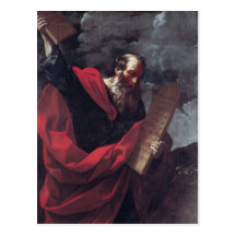Moses with the Tablets of the Law Postcards