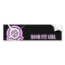 Mosh PIT GIRL SEXY PUNK ROCK GIRLS bumper stickers