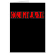 MOSH PIT JUNKIE guys girls punk rock mosh pit cards