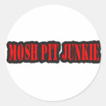 MOSH PIT JUNKIE punk rock Stickers
