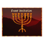 Moshe's Menorah Custom Invites