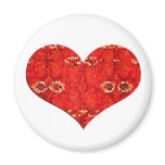 mosiac red heart magnets