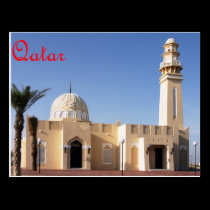 Mosque in Qatar postcard postcards