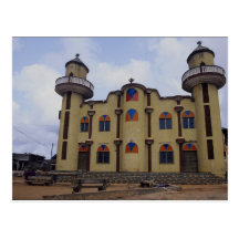 Mosque near the Rond Point Atake, Porto novo, Beni Post Card