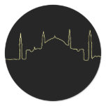 Mosque - Outline Round Stickers