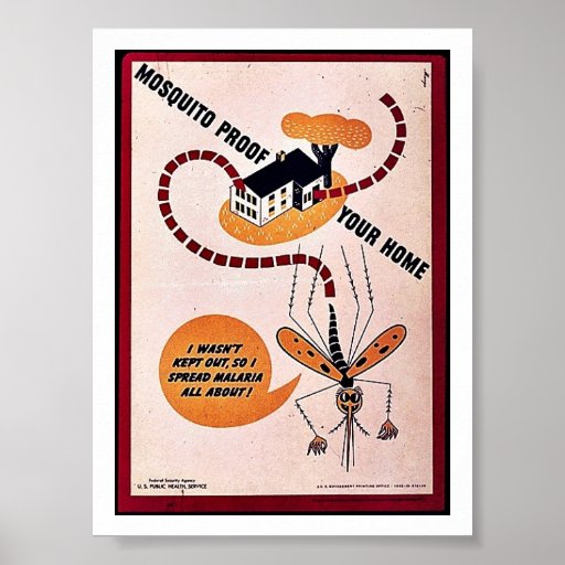 Mosquito Proff Your Home Posters | Zazzle