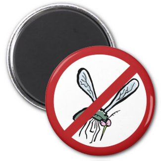 mosquitos prohibited! refrigerator magnets