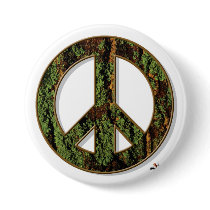 Moss Peace Button by threesalamanders Moss Peace Button