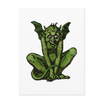 Mossy Little Green Goblin Man Postcard
