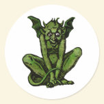 Mossy Little Green Goblin Man stickers