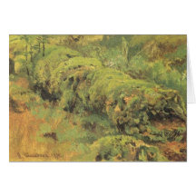 Mossy Wood by Ivan Shishkin Cards