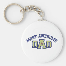 Most Awesome Dad Keychain