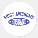 Most Awesome Husband Stickers