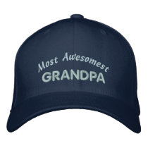Most Awesomest Grandpa embroidered hats by teesforyourfamily Most Awesomest Grandpa embroidered hats