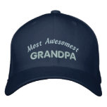 Most Awesomest Grandpa Embroidered Hats