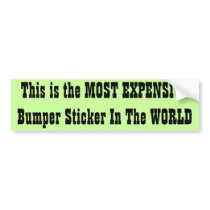 Most Expensive Bumper Sticker in The World