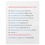 MOST FAMOUS HISTORICAL USE OF "F-WORD" flyers