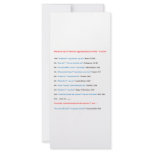 MOST FAMOUS HISTORICAL USE OF "F-WORD" CUSTOM RACK CARD