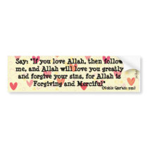 Most Forgiving & Merciful Sticker Bumper Sticker