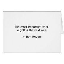 Most Important Shot Golf Design Greeting Card