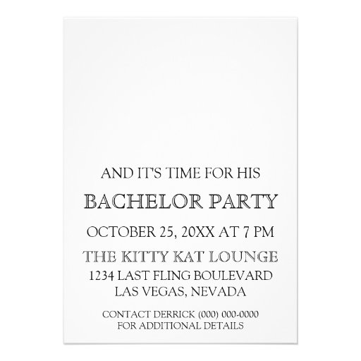 Most Interesting Groom Bachelor Party Invite