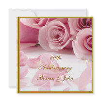 Most Popular and Elegant 50th Anniversary Invitations