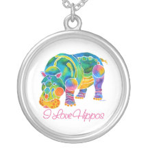 Most Popular I Love HIPPOS Pendants