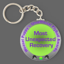 Most Unexpected Recovery Flyball Award Keychain keychains